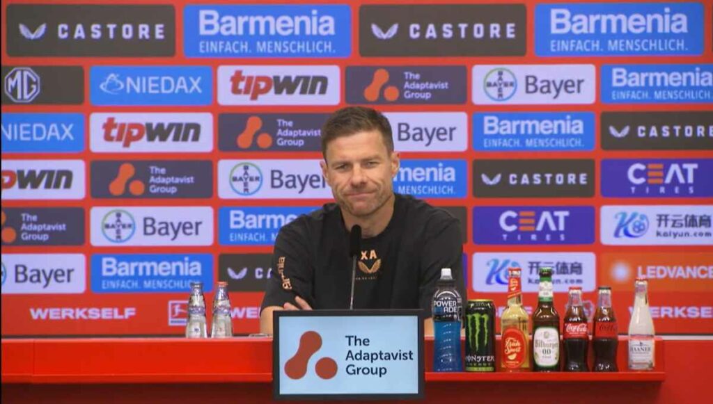 El técnico del Bayer Leverkusen Xabi Alonso, vigente campeón de la Bundesliga con el 'Werkself' y que iniciará el curso liguero 2024-2025.
