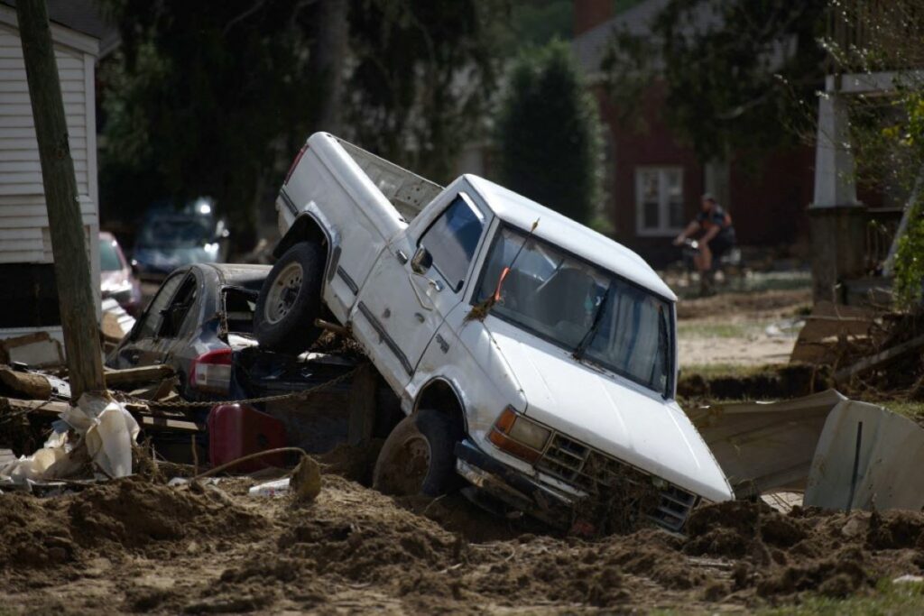 Helene deja 100 muertos en EEUU (Photo by Melissa Sue Gerrits GETTY IMAGES NORTH AMERICA Getty Images via AFP)