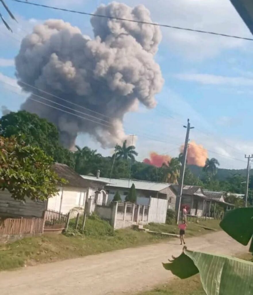 explosion en unidad militar cuba