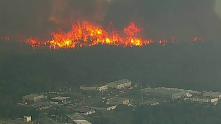 incendio forestal en Nueva Jersey