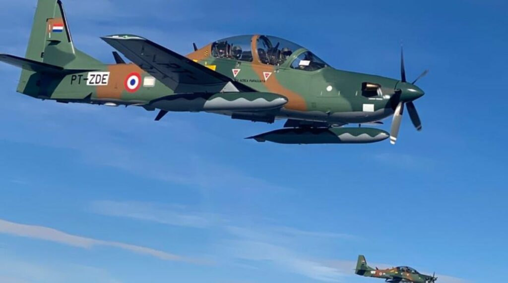 Paraguay adquiere 6 aviones Super Tucano brasileños para combatir el crimen organizado