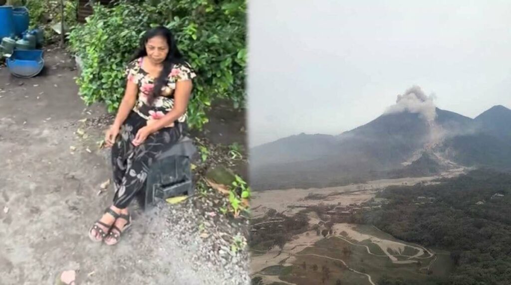 testimonio de doña Eufemia tras la fuerte erupción del volcán de fuego