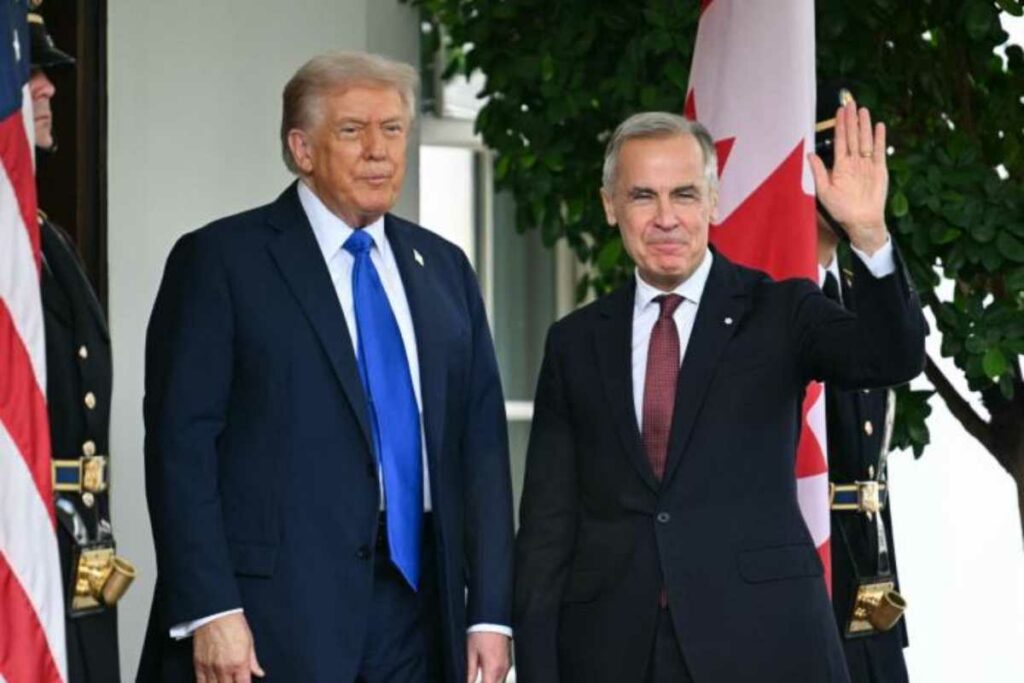 Trump repitió en varias ocasiones que considera un “gran líder” a Carney, quien está bajo presión en su país para mostrar resultados de su segunda visita a Washington desde abril.