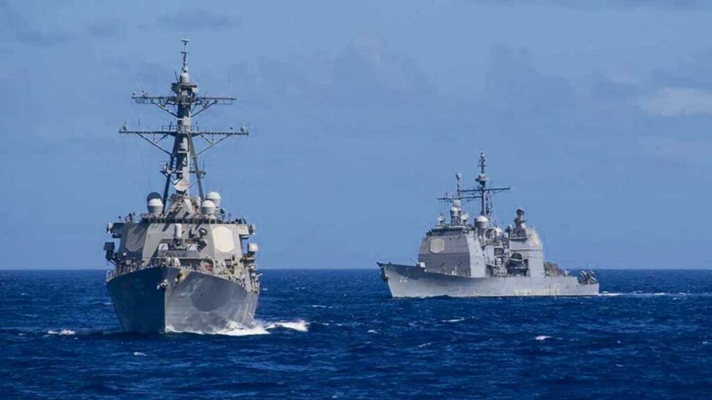 Estados Unidos desplegó en agosto siete embarcaciones militares en el Caribe y una en el golfo de México como parte de estas maniobras