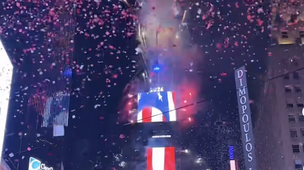 Bola de cristal de Times Square bajará ocho veces para celebrar la Independencia de EE.UU.