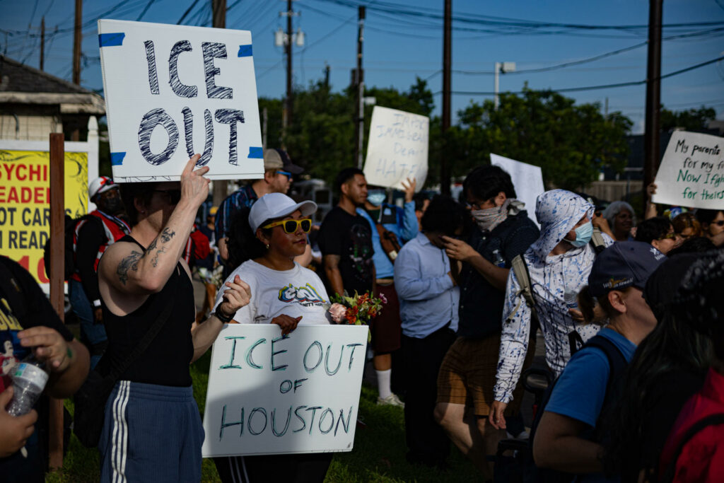 Protestas en Houston tras la muerte de un inmigrante mexicano en un operativo de ICE