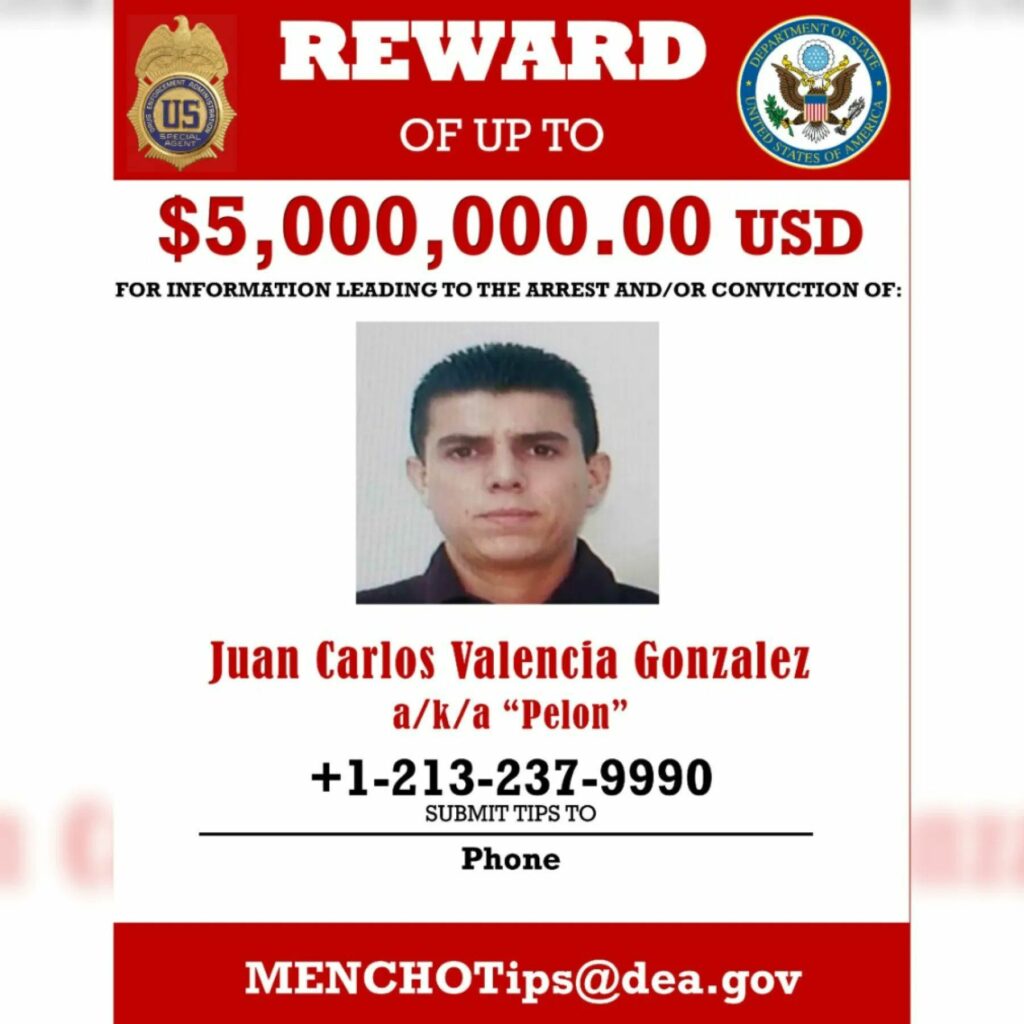 EEUU ofrece más de $100 millones en recompensas por líderes del Cártel Jalisco