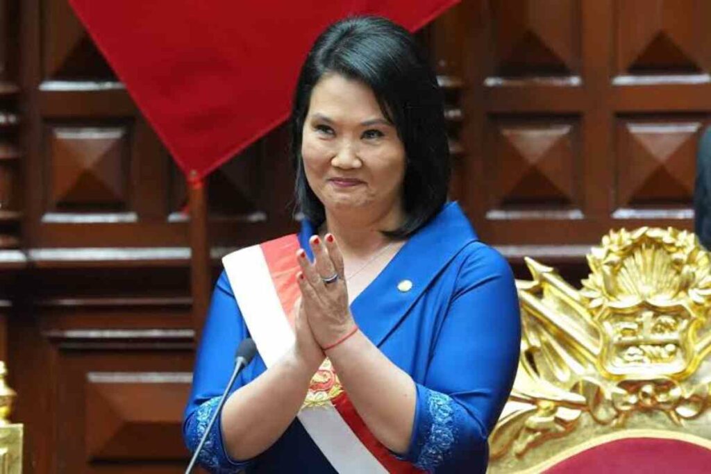 Keiko Fujimori, que en su juventud sí habitó en el Palacio de Gobierno durante el mandato de su padre, el expresidente Alberto Fujimori