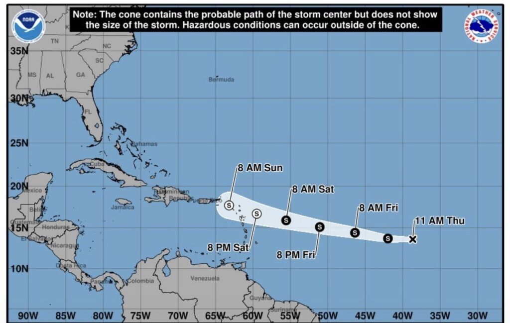 Tormenta tropical Dolly se forma en el Atlántico: esta es su trayectoria
