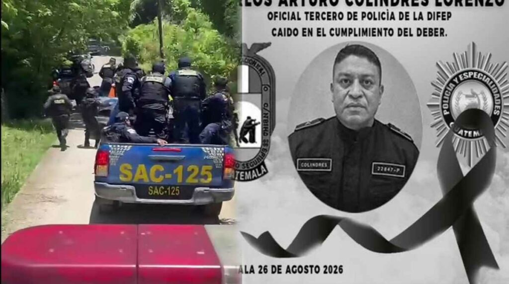 Policía muere tras ser atacado durante un desalojo en Guatemala