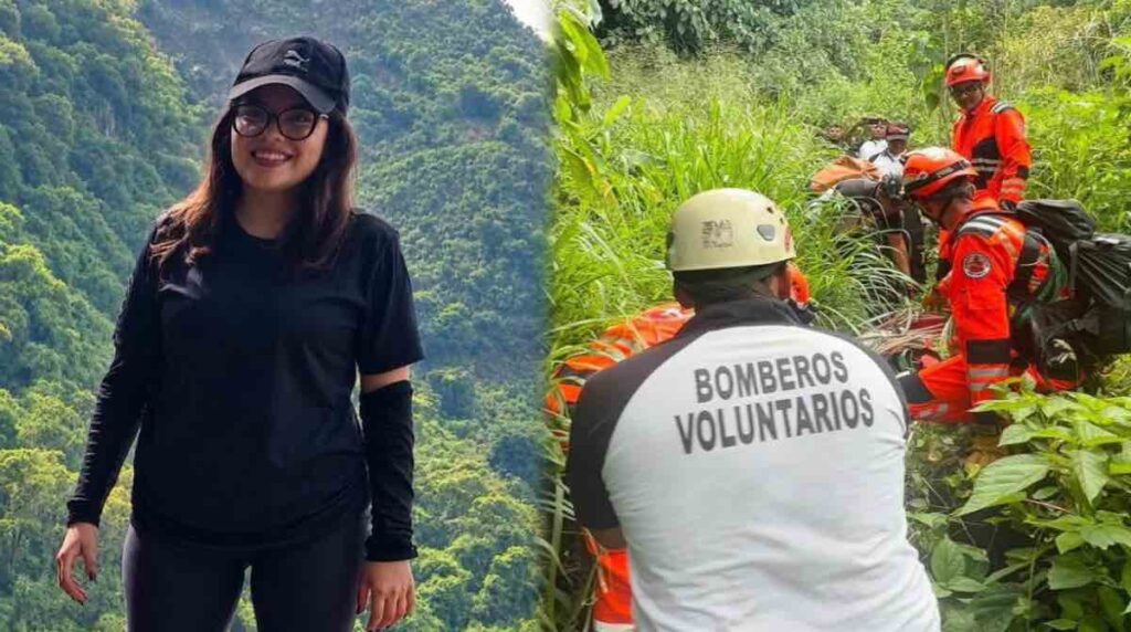 Surge video de los últimos minutos de vida de la joven que cayó de un peñasco