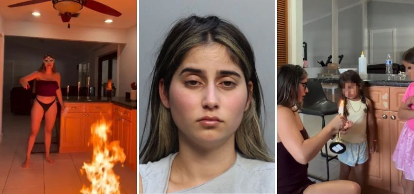 Influencer de Miami es acusada de verter cera caliente sobre sus hijas