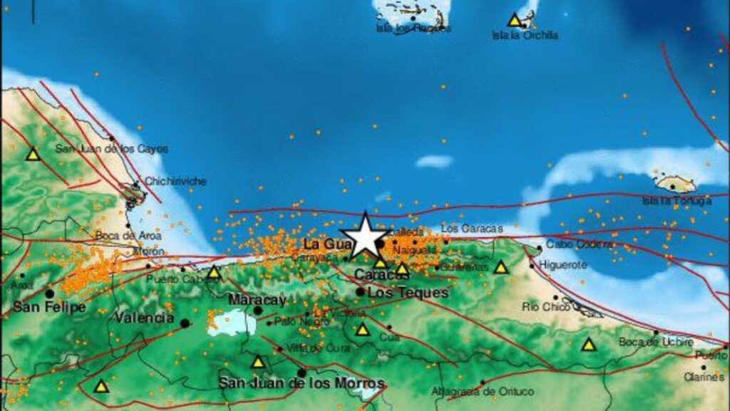 Sismo de magnitud 4 sacude La Guaira y se siente en Caracas, Venezuela