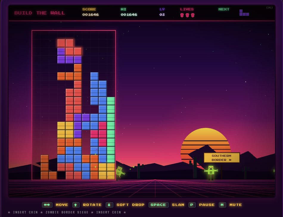 Tetris enfrenta a la Casa Blanca por videojuego contra migrantes- “No lo autorizamos” 1