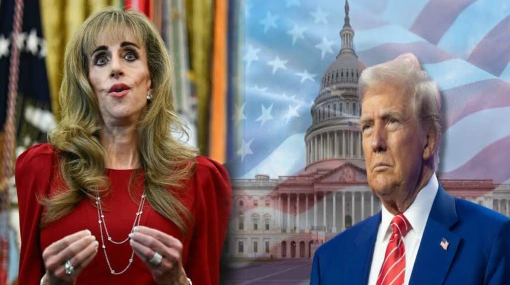 ¿Quién era la mujer que estaba junto a Trump y que llamó la atención por su apariencia?