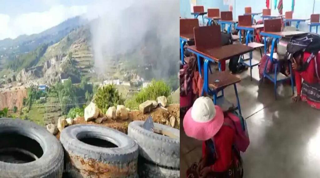 Alumnos en pánico bajo sus escritorios tras intensa balacera