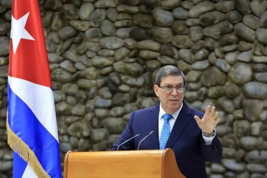 El canciller cubano, Bruno Rodríguez, reiteró en esta jornada durante una rueda de prensa con más de 40 corresponsales extranjeros y decenas nacionales