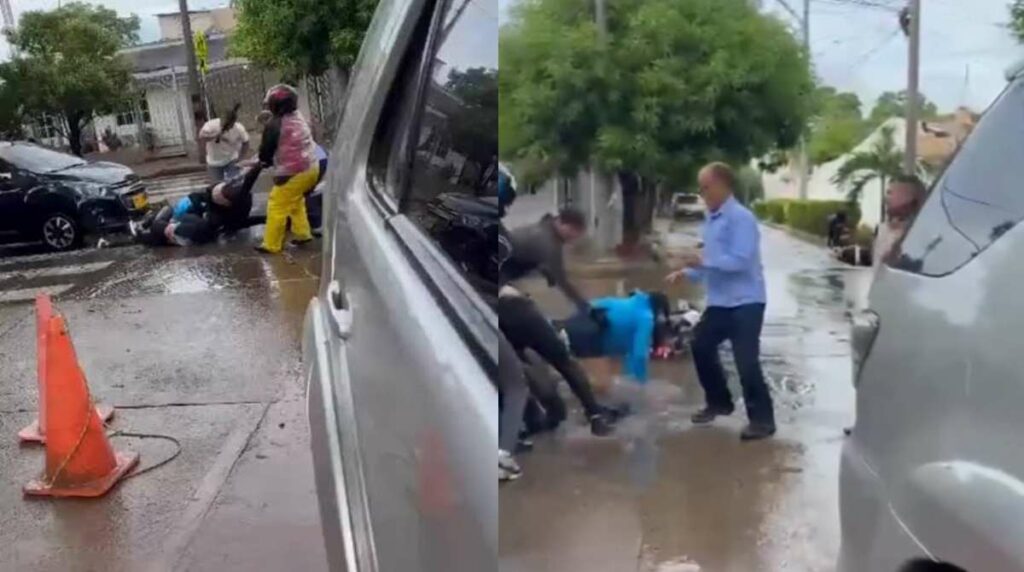 Hombre agredió a su esposa tras verla subir a otra moto