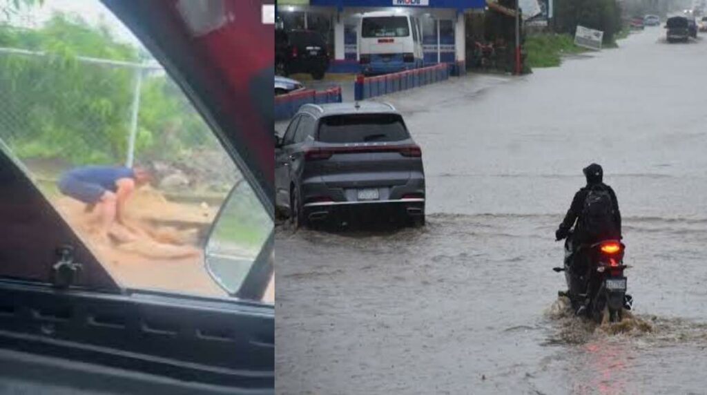 Niña fue arrastrada por corriente hacia un tragante tras intensas lluvias