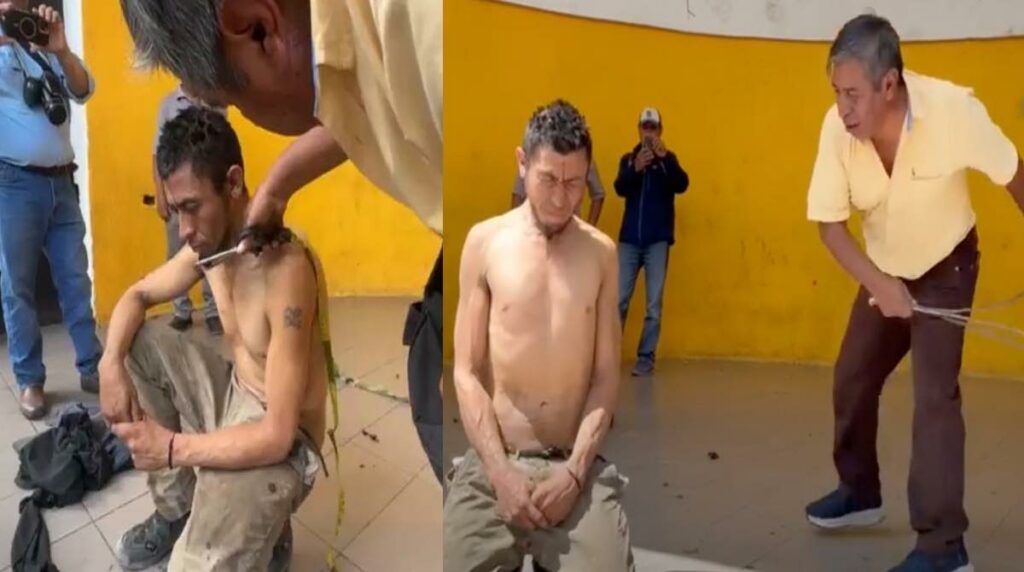 Sujeto recibió un doloroso castigo tras ser señalado de robar