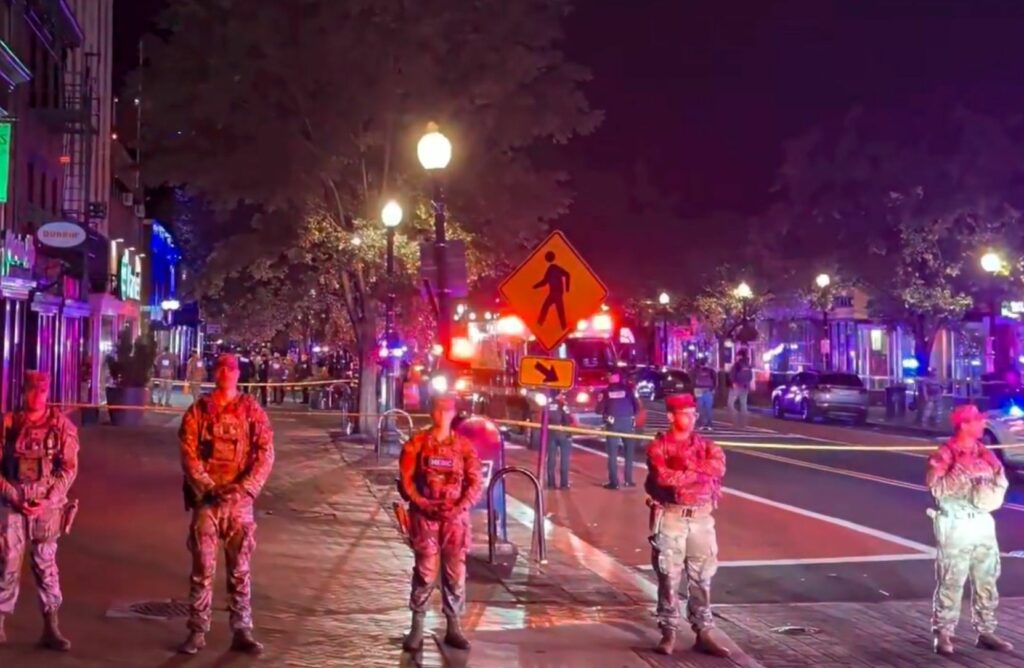 Miembro de la Guardia Nacional resulta herido de bala al intervenir en una pelea en Washington D.C.